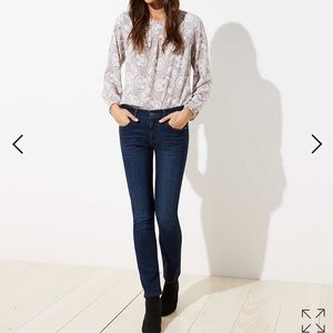 LOFT Modern Straight Leg Jeans in Indigo, 00 / 24